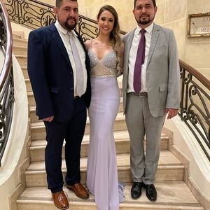 Jovani lavender dress gown maxi size 0